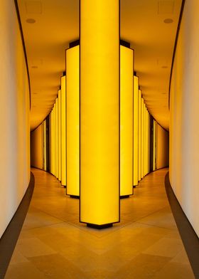 Yellow Path Abstract