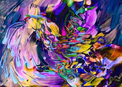 waving swirling flow art