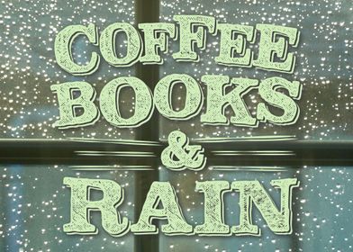 Coffee Books Rain