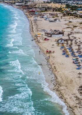 Wild coast from the sky