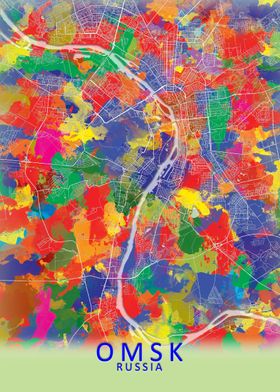 Omsk Splash City Map