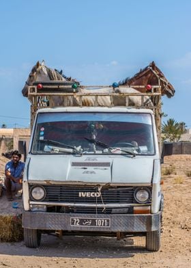 Horses on the truck