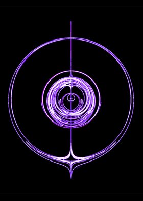 Purple Fractal Circles