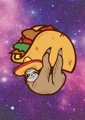 Galaxy Taco Sloth