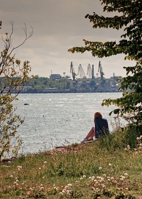 Girl By The Harbour