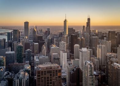 Warm Sky over Chicago