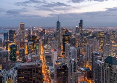 Twilight in Chicago