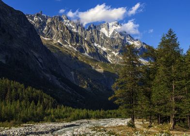 Valley near Mont Blanc