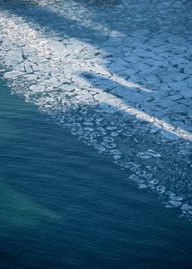 Frozen Lake Michigan