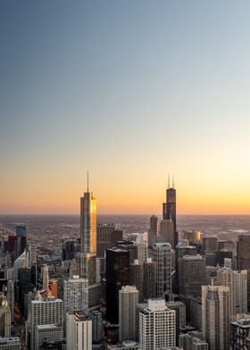 Golden Light Over Chicago