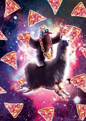 Thug Space Sloth On Llama 
