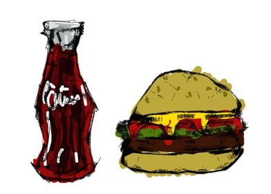 Hamburguer and Soda