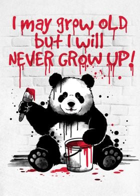 Panda never grow up