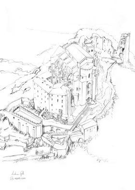 Sacra San Michele pencil