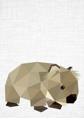 Low Poly Wombat