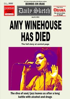 AMY WINEHOUSE HAS DIED