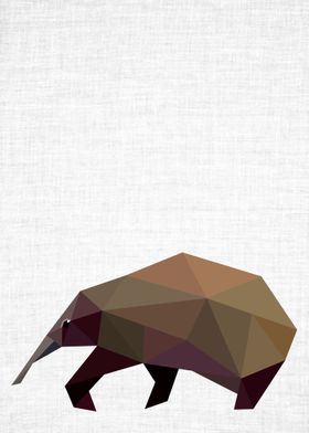Low Poly Echidna