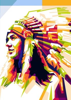 Apache Girl Pop Art