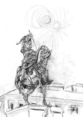 Bronze Horse pencil