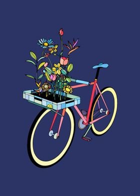 Bike and Flowers