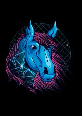 Neon horse