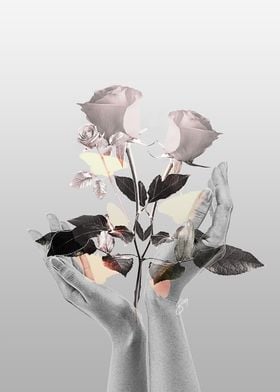 Florescent Hands Grey