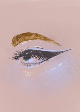 eye illustration rose