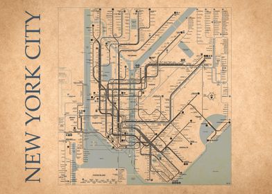 New York City Metro map