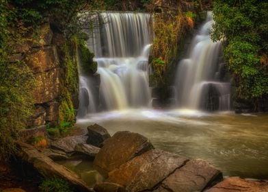 waterfall at Penllergare