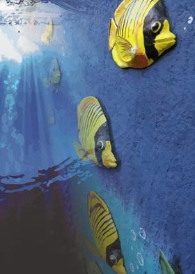 Fish on a sea reef