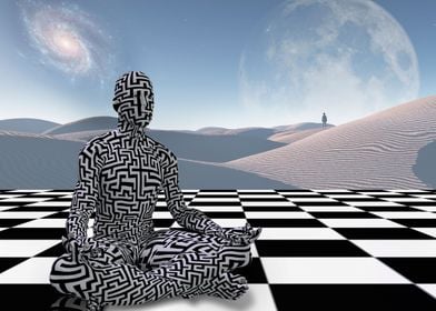 Meditation on chessboard