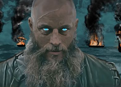 Ragnar Lothbrok Painting 