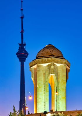 Baku Tv Tower and Eternal 