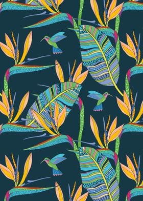 Boho Birds of Paradise