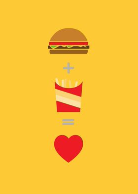 Burger and Fries Love