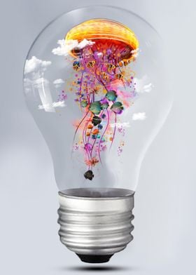 Jellyfish in a Lightbulb