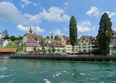 Switzerland River in City