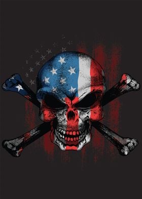 Skull Stars Stripes