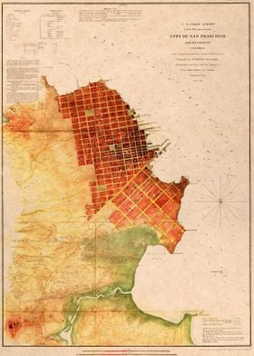 Classic San Francisco map