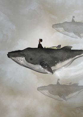 Awesome fantasy whale