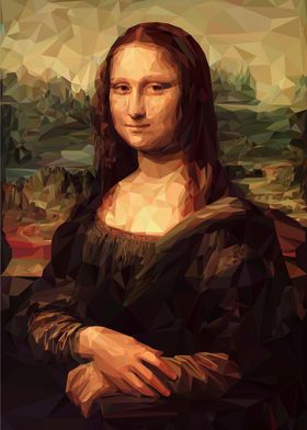 Low Poly Mona Lisa