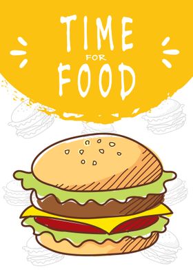 Time for food burger