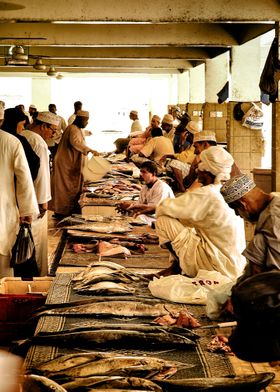 Fish market in Sur