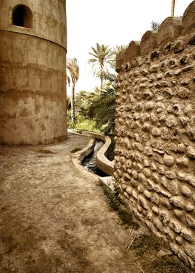 Irrigation canals in Ibra