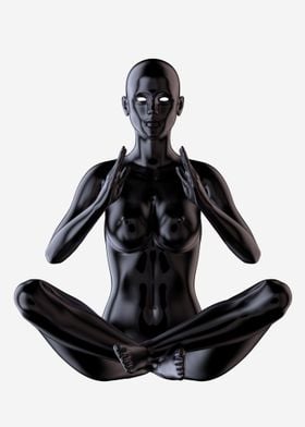 Meditating Black Goddess