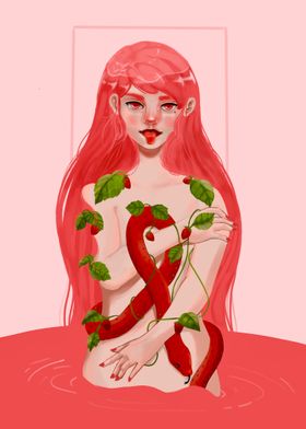 Strawberry Snake Girl