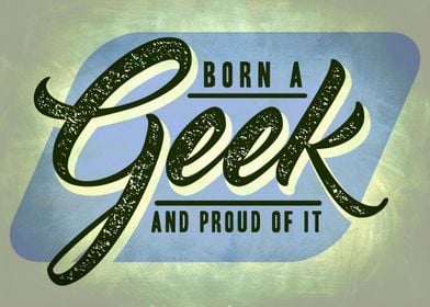 Retro Geek Slogan