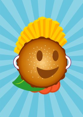 Emoji burger