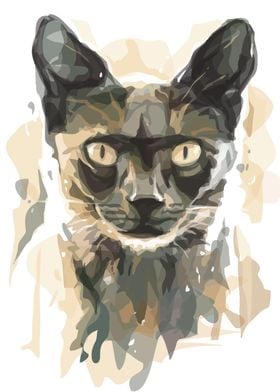 Watercolor Cat