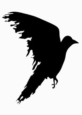Ragged Raven Silhouette